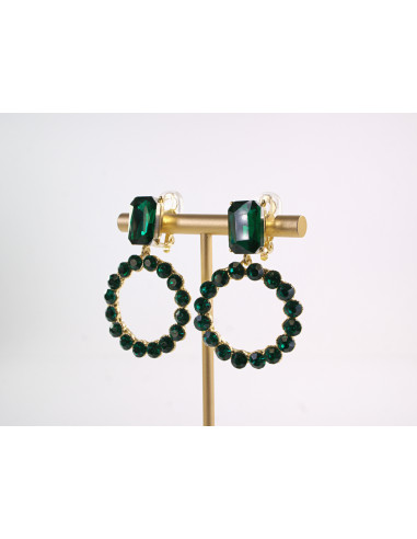 KLIPSY DO USZU WIECZOROWE WISZĄCE CRYSTAL...