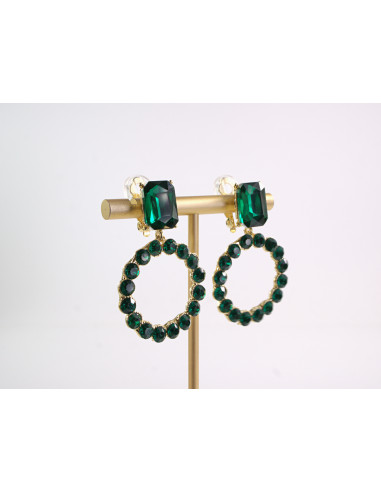 KLIPSY DO USZU WIECZOROWE WISZĄCE CRYSTAL...