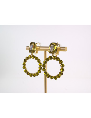 KLIPSY DO USZU WIECZOROWE WISZĄCE CRYSTAL...