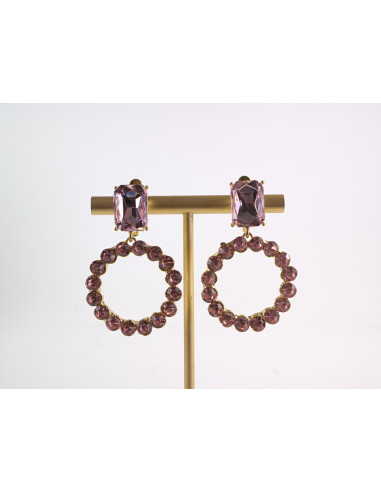 KLIPSY DO USZU WIECZOROWE WISZĄCE CRYSTAL...