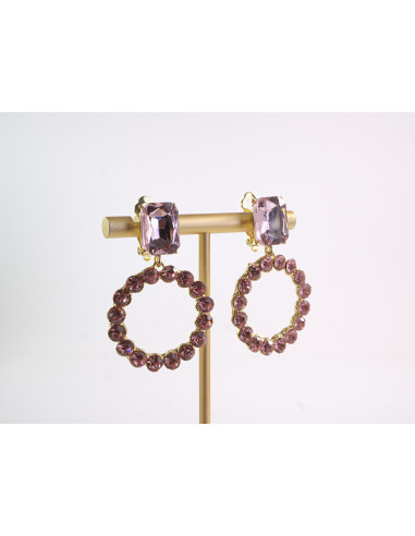 KLIPSY DO USZU WIECZOROWE WISZĄCE CRYSTAL...