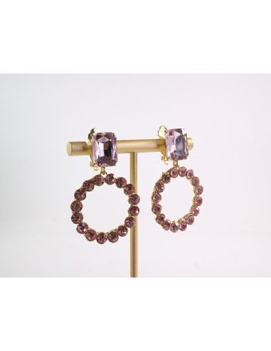 KLIPSY DO USZU WIECZOROWE WISZĄCE CRYSTAL...