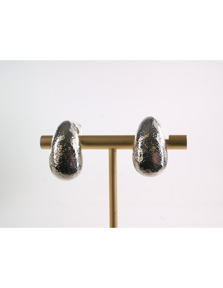 Klipsy do Uszu Lolita Akcesoria Klips do Ucha ZŁOTE ŁEZKI VINTAGE SREBRNY