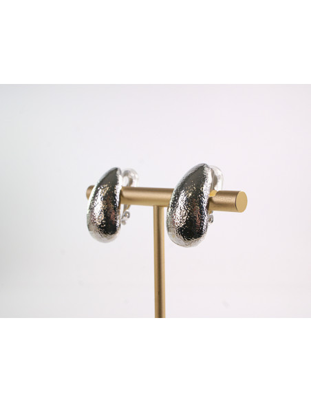 Klipsy do Uszu Lolita Akcesoria Klips do Ucha ZŁOTE ŁEZKI VINTAGE SREBRNY