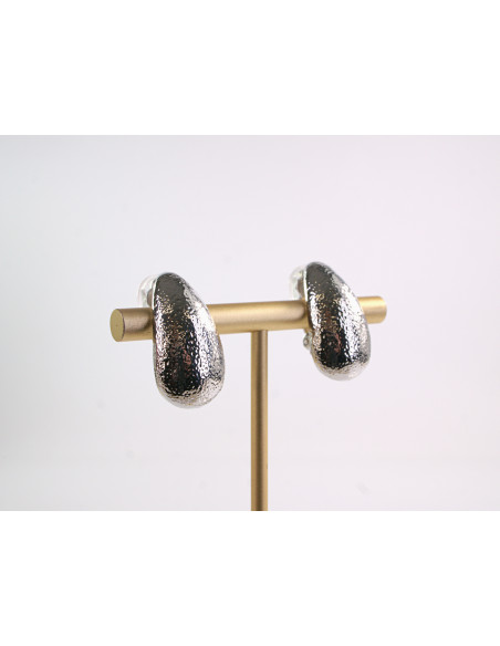 Klipsy do Uszu Lolita Akcesoria Klips do Ucha ZŁOTE ŁEZKI VINTAGE SREBRNY