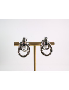 Klipsy do Uszu Lolita Akcesoria KOŁA  VINTAGE SREBRNY