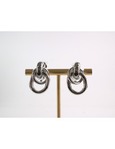 Klipsy do Uszu Lolita Akcesoria KOŁA  VINTAGE SREBRNY 2