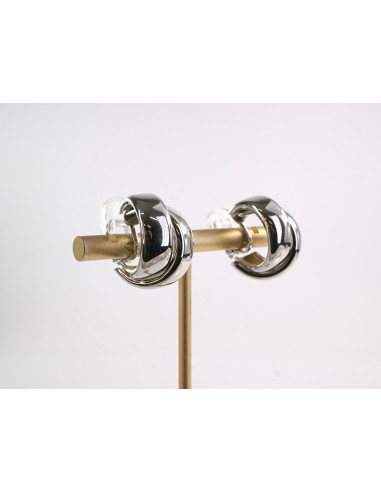 Klipsy do Uszu Lolita Akcesoria SREBRNE KOŁA...