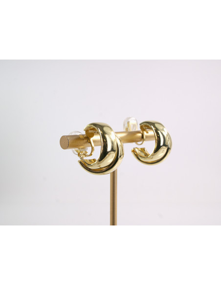 Klipsy do Uszu Lolita Akcesoria ZŁOTE  KOŁA  VINTAGE ZŁOTY