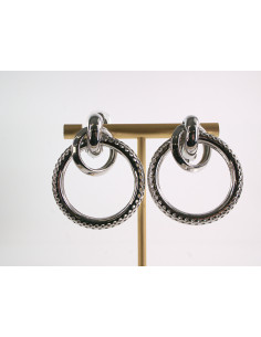 Klipsy do Uszu Lolita Akcesoria SREBRNE KOŁA  VINTAGE... 2