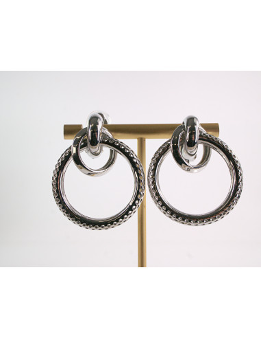 Klipsy do Uszu Lolita Akcesoria SREBRNE KOŁA...