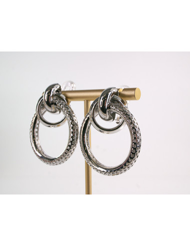 Klipsy do Uszu Lolita Akcesoria SREBRNE KOŁA...