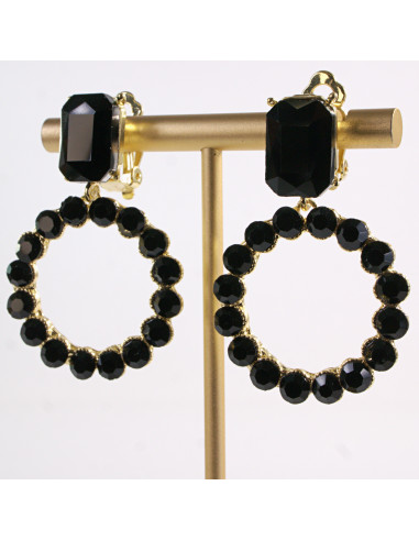 KLIPSY DO USZU WIECZOROWE WISZĄCE CRYSTAL...