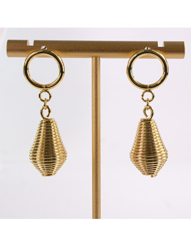 Kolczyki ZŁOTE  SPRĘŻYNKI SPRĘŻYNY CHIRURGICZNA...