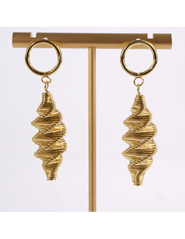 Kolczyki ZŁOTE  SPRĘŻYNKI SPRĘŻYNY ŚWIDERKI...