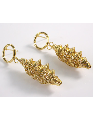 Kolczyki ZŁOTE  SPRĘŻYNKI SPRĘŻYNY ŚWIDERKI...