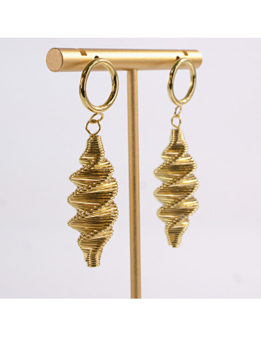 Kolczyki ZŁOTE  SPRĘŻYNKI SPRĘŻYNY ŚWIDERKI...