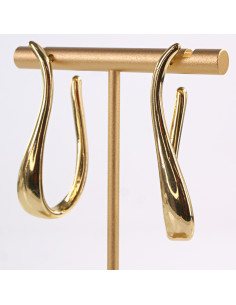 Kolczyki ZŁOTE  DŁUGIE ZAWIJASY WISZĄCE  CHIRURGICZNA... 2