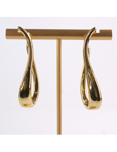 Kolczyki ZŁOTE  DŁUGIE ZAWIJASY WISZĄCE...