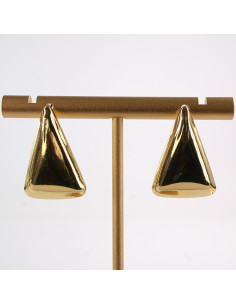 Kolczyki ZŁOTY  TRÓJKĄT TRÓJKĄTY STAL CHIRURGICZNA LOLITA...