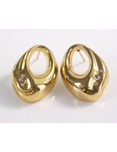 Kolczyki ZŁOTE ASYMETRYCZNE   CHIRURGICZNA LOLITA AKCESORIA