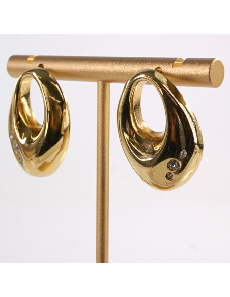 Kolczyki ZŁOTE ASYMETRYCZNE   CHIRURGICZNA LOLITA AKCESORIA