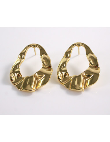 Kolczyki ZŁOTE ASYMETRYCZNE   CHIRURGICZNA...