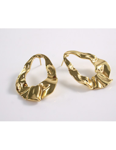 Kolczyki ZŁOTE ASYMETRYCZNE   CHIRURGICZNA...