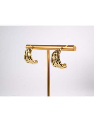 Kolczyki ZŁOTE DRUBE KOŁA   CHIRURGICZNA LOLITA...