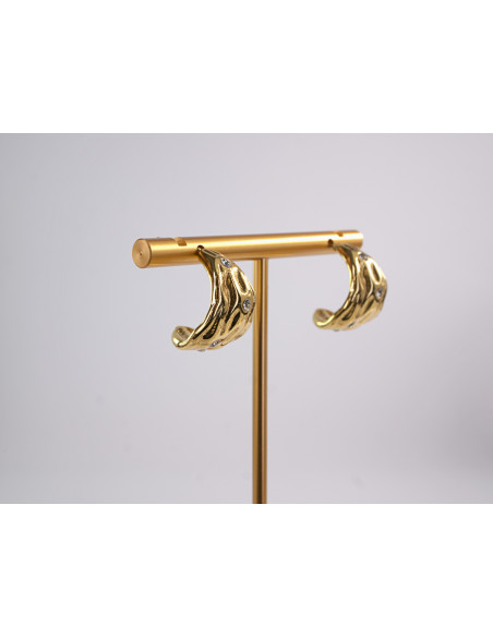 Kolczyki ZŁOTE DRUBE KOŁA   CHIRURGICZNA LOLITA AKCESORIA