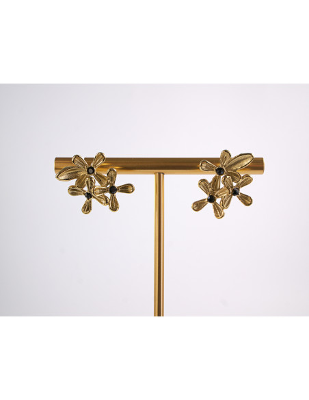 Kolczyki ZŁOTE KWIATKI KWIATUSZKI KWIATY CHIRURGICZNA LOLITA AKCESORIA