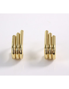 Kolczyki ZŁOTE RURKI ZAWIJASY STAL CHIRURGICZNA LOLITA...