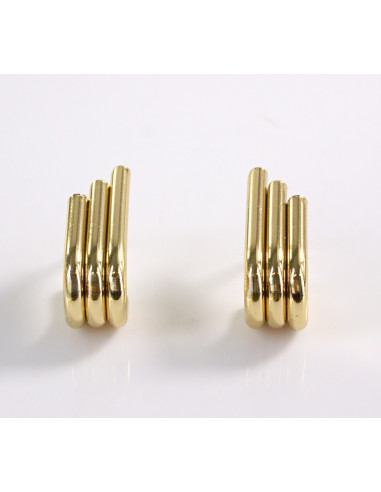 Kolczyki ZŁOTE RURKI ZAWIJASY STAL CHIRURGICZNA...