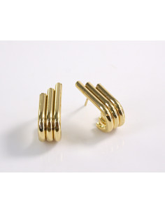 Kolczyki ZŁOTE RURKI ZAWIJASY STAL CHIRURGICZNA LOLITA... 2