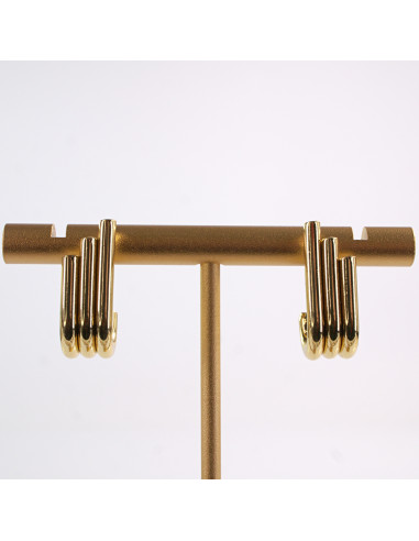 Kolczyki ZŁOTE RURKI ZAWIJASY STAL CHIRURGICZNA...