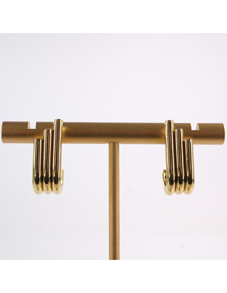 Kolczyki ZŁOTE RURKI ZAWIJASY STAL CHIRURGICZNA LOLITA AKCESORIA