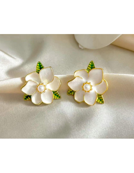 Kolczyki WIECZOROWE KWIATY KWIATKI Lolita Accessories srebrny sztyft 925