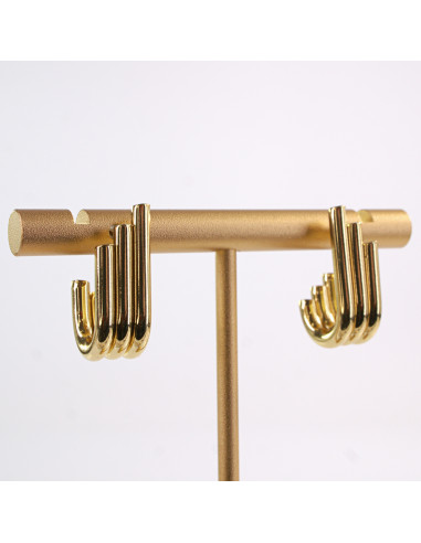 Kolczyki ZŁOTE RURKI ZAWIJASY STAL CHIRURGICZNA...