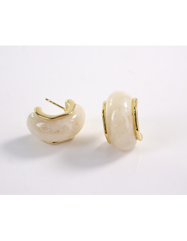 Kolczyki ZŁOTE ZAWIJASY STAL CHIRURGICZNA...