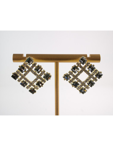 Kolczyki WIECZOROWE KWADRATY  LOLITA AKCESORIA...