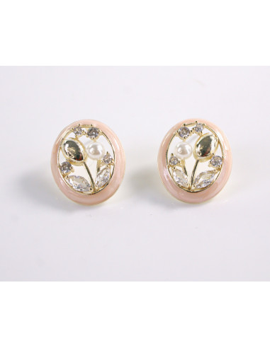 Kolczyk KWIATKI TULIPANY Z PERŁĄ LOLITA...