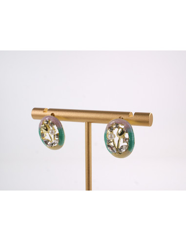 Kolczyki  KWIATKI TULIPANY Z PERŁĄ LOLITA...