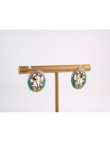 Kolczyki  KWIATKI TULIPANY Z PERŁĄ LOLITA...