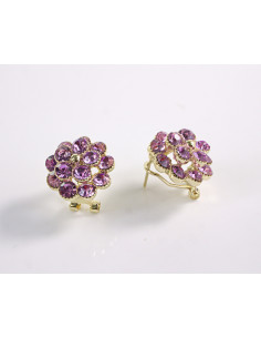 Kolczyki FIOLETOWE KWIATKI Z CYRKONIAMI LOLITA AKCESORIA... 2