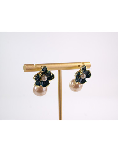 Kolczyki  KWIATKI Z PERŁĄ LOLITA AKCESORIA...