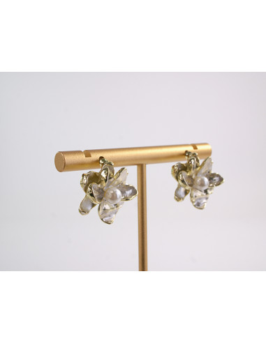 Kolczyki  KWIATKI Z PERŁĄ LOLITA AKCESORIA...