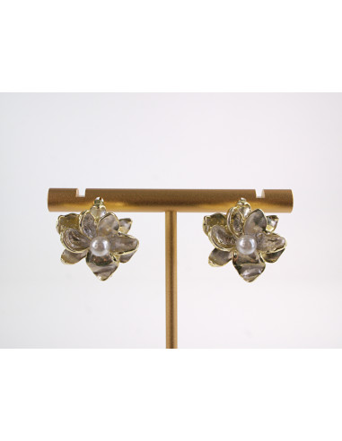 Kolczyki  KWIATKI Z PERŁĄ LOLITA AKCESORIA...