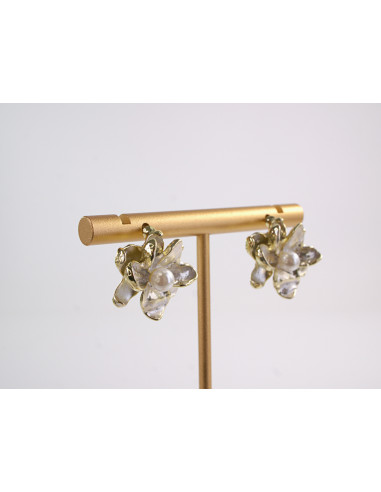 Kolczyki  KWIATKI Z PERŁĄ LOLITA AKCESORIA...