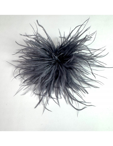 KWIAT BROSZKA Z PIÓR PRZYPINKA PUSZEK PIÓRA...