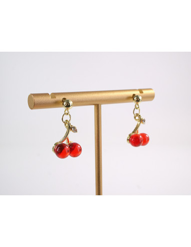 Kolczyki  MAŁE WISIENKI  LOLITA AKCESORIA...